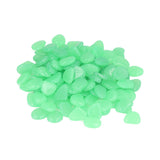 Outdoor Luminous Stones Colorful Fluorescent Luminous Pebbles for Dark Garden Courtyard Walkway Garden Trails 200 / Bag Turquoise