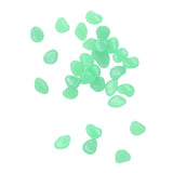 Outdoor Luminous Stones Colorful Fluorescent Luminous Pebbles for Dark Garden Courtyard Walkway Garden Trails 200 / Bag Turquoise