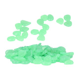 Outdoor Luminous Stones Colorful Fluorescent Luminous Pebbles for Dark Garden Courtyard Walkway Garden Trails 200 / Bag Turquoise