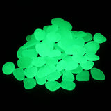 Outdoor Luminous Stones Colorful Fluorescent Luminous Pebbles for Dark Garden Courtyard Walkway Garden Trails 200 / Bag Turquoise - Extra Image