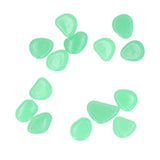 Outdoor Luminous Stones Colorful Fluorescent Luminous Pebbles for Dark Garden Courtyard Walkway Garden Trails 200 / Bag Turquoise - Extra Image
