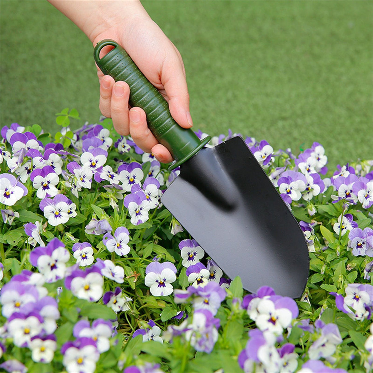 4pcs Garden Shovel Set Home Indoor Gardening Flower Gardening Mini Shovel Set Bonsai Tools Green Four Piece Set
