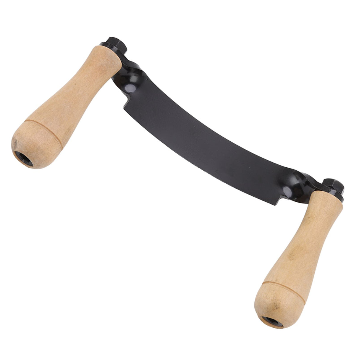 Draw Knife Wooden Handle HRC 30 Durable Tungsten Steel Curved High Sharpness Draw Shave Knife for Log Wood Furniture 8in