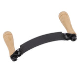 Draw Knife Wooden Handle HRC 30 Durable Tungsten Steel Curved High Sharpness Draw Shave Knife for Log Wood Furniture 8in - Rear View