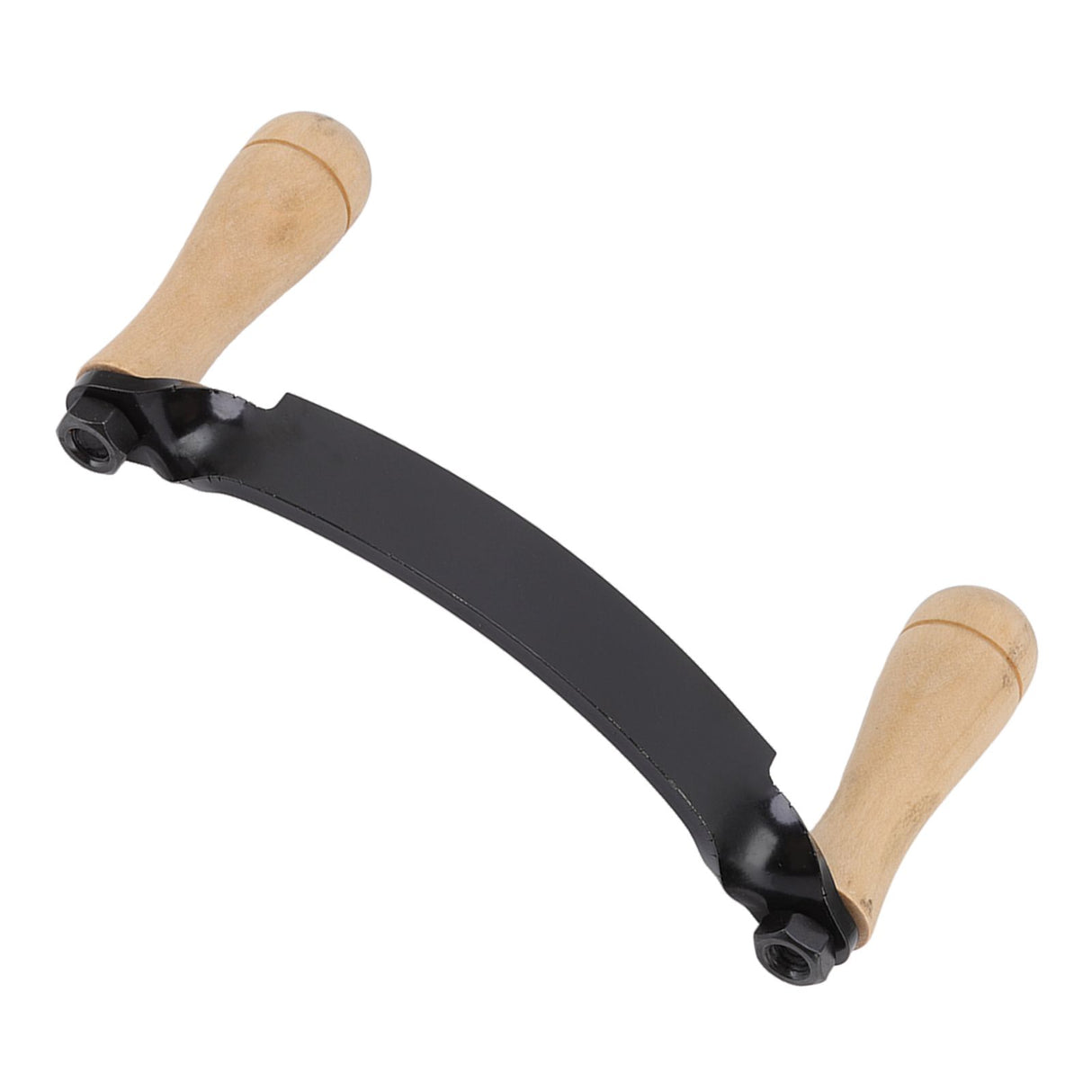 Draw Knife Wooden Handle HRC 30 Durable Tungsten Steel Curved High Sharpness Draw Shave Knife for Log Wood Furniture 8in