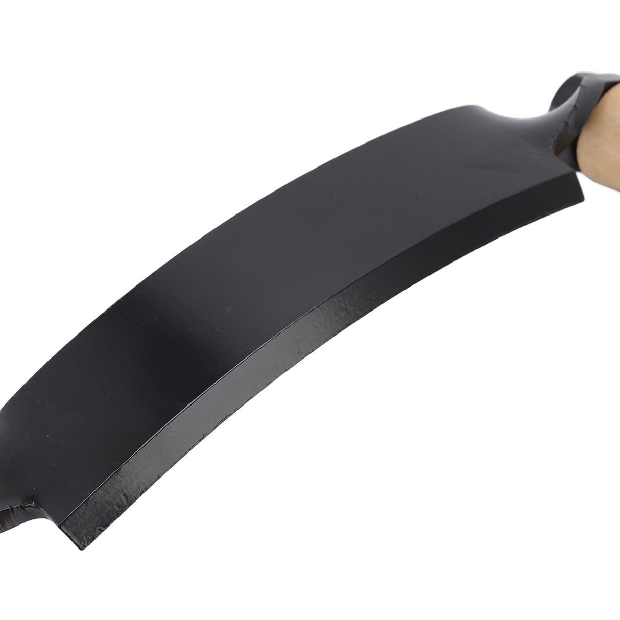 Draw Knife Wooden Handle HRC 30 Durable Tungsten Steel Curved High Sharpness Draw Shave Knife for Log Wood Furniture 8in