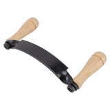 Draw Knife Wooden Handle HRC 30 Durable Tungsten Steel Curved High Sharpness Draw Shave Knife for Log Wood Furniture 10in