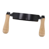 Draw Knife Wooden Handle HRC 30 Durable Tungsten Steel Curved High Sharpness Draw Shave Knife for Log Wood Furniture 10in