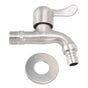G1/2 Washing Machine Tap Leakage Proof Cold Water Stainless Steel Wall Mounted Faucet for Garden Kitchen