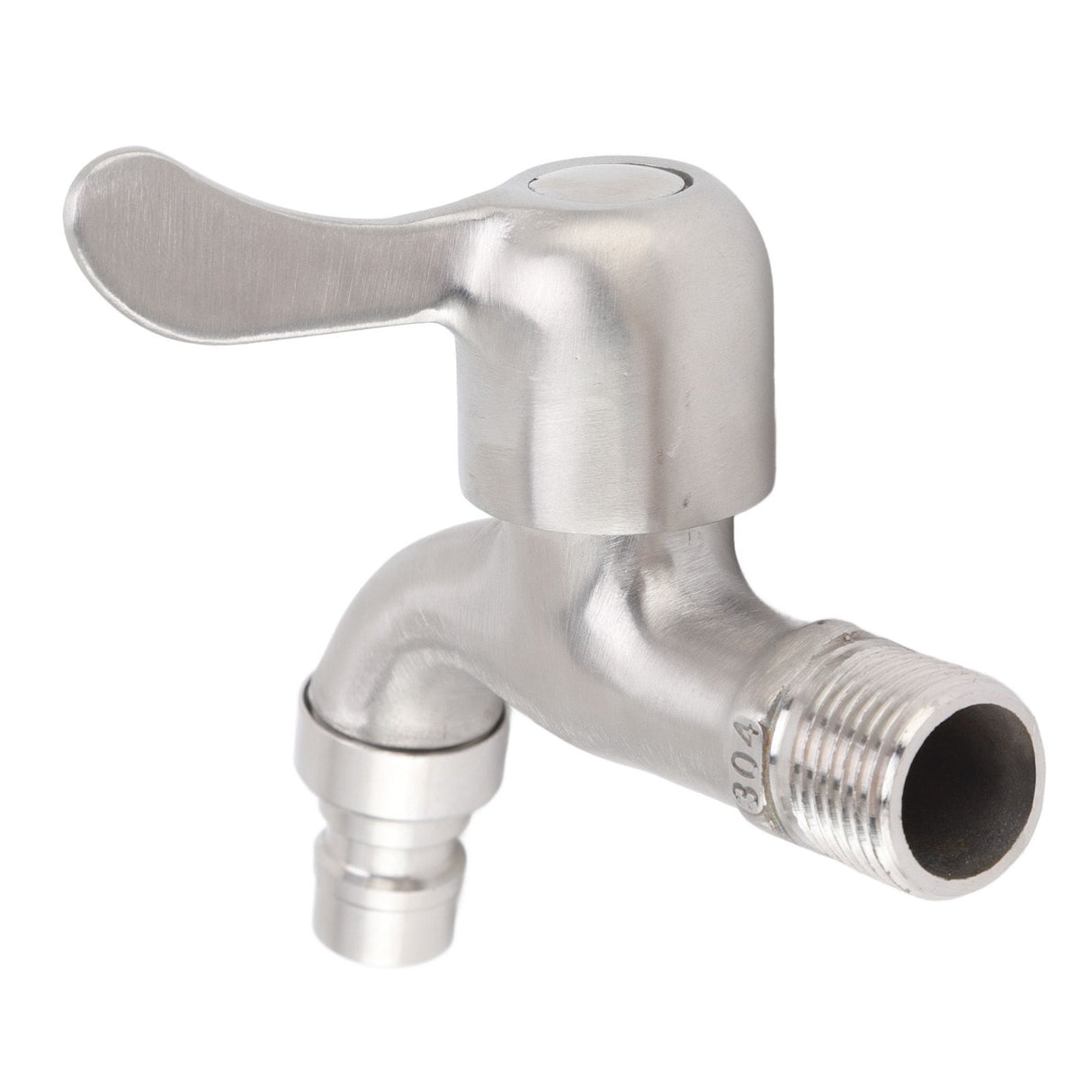 G1/2 Washing Machine Tap Leakage Proof Cold Water Stainless Steel Wall Mounted Faucet for Garden Kitchen