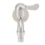 G1/2 Washing Machine Tap Leakage Proof Cold Water Stainless Steel Wall Mounted Faucet for Garden Kitchen