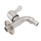 G1/2 Washing Machine Tap Leakage Proof Cold Water Stainless Steel Wall Mounted Faucet for Garden Kitchen