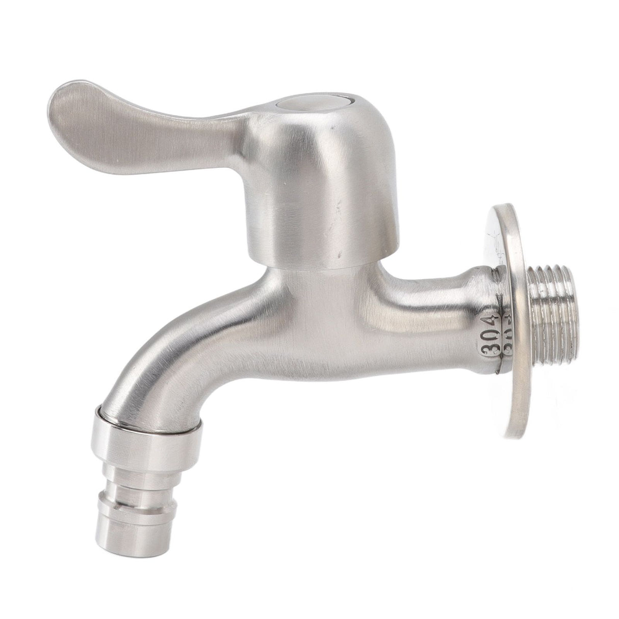 G1/2 Washing Machine Tap Leakage Proof Cold Water Stainless Steel Wall Mounted Faucet for Garden Kitchen