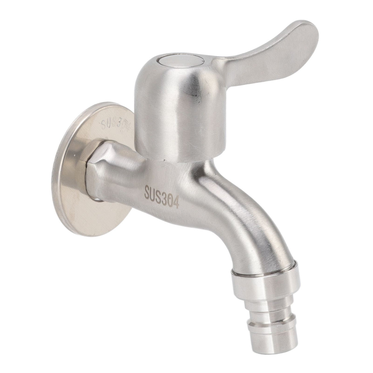 G1/2 Washing Machine Tap Leakage Proof Cold Water Stainless Steel Wall Mounted Faucet for Garden Kitchen