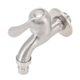 G1/2 Washing Machine Tap Leakage Proof Cold Water Stainless Steel Wall Mounted Faucet for Garden Kitchen