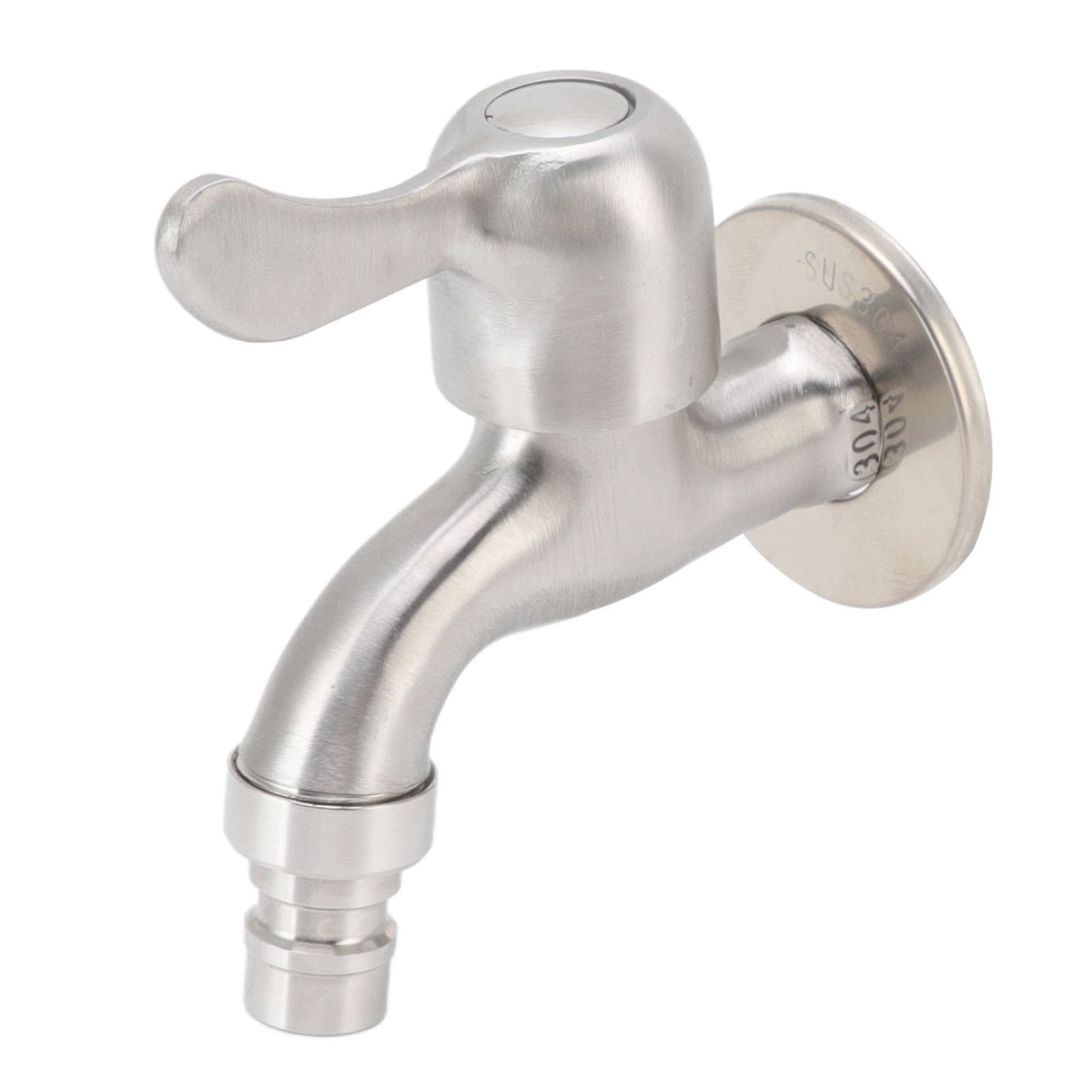 G1/2 Washing Machine Tap Leakage Proof Cold Water Stainless Steel Wall Mounted Faucet for Garden Kitchen