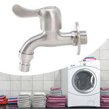 G1/2 Washing Machine Tap Leakage Proof Cold Water Stainless Steel Wall Mounted Faucet for Garden Kitchen