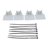 Swimming Pool Pipe Holders Adjustable Design Sturdy ABS Easy Installation Swimming Pool Hose Support Brackets Gray