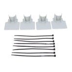 Swimming Pool Pipe Holders Adjustable Design Sturdy ABS Easy Installation Swimming Pool Hose Support Brackets Gray