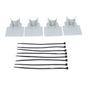 Swimming Pool Pipe Holders Adjustable Design Sturdy ABS Easy Installation Swimming Pool Hose Support Brackets Gray