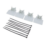 Swimming Pool Pipe Holders Adjustable Design Sturdy ABS Easy Installation Swimming Pool Hose Support Brackets Gray