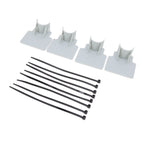 Swimming Pool Pipe Holders Adjustable Design Sturdy ABS Easy Installation Swimming Pool Hose Support Brackets Gray