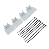 Swimming Pool Pipe Holders Adjustable Design Sturdy ABS Easy Installation Swimming Pool Hose Support Brackets Gray