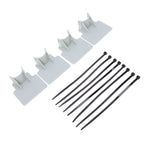 Swimming Pool Pipe Holders Adjustable Design Sturdy ABS Easy Installation Swimming Pool Hose Support Brackets Gray