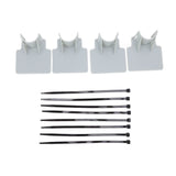 Swimming Pool Pipe Holders Adjustable Design Sturdy ABS Easy Installation Swimming Pool Hose Support Brackets Gray