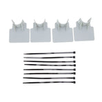 Swimming Pool Pipe Holders Adjustable Design Sturdy ABS Easy Installation Swimming Pool Hose Support Brackets Gray