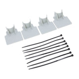 Swimming Pool Pipe Holders Adjustable Design Sturdy ABS Easy Installation Swimming Pool Hose Support Brackets Gray