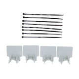 Swimming Pool Pipe Holders Adjustable Design Sturdy ABS Easy Installation Swimming Pool Hose Support Brackets Gray