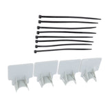 Swimming Pool Pipe Holders Adjustable Design Sturdy ABS Easy Installation Swimming Pool Hose Support Brackets Gray