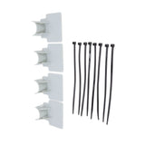 Swimming Pool Pipe Holders Adjustable Design Sturdy ABS Easy Installation Swimming Pool Hose Support Brackets Gray