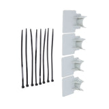 Swimming Pool Pipe Holders Adjustable Design Sturdy ABS Easy Installation Swimming Pool Hose Support Brackets Gray