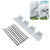 Swimming Pool Pipe Holders Adjustable Design Sturdy ABS Easy Installation Swimming Pool Hose Support Brackets Gray