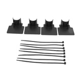 Swimming Pool Pipe Holders Adjustable Design Sturdy ABS Easy Installation Swimming Pool Hose Support Brackets Black