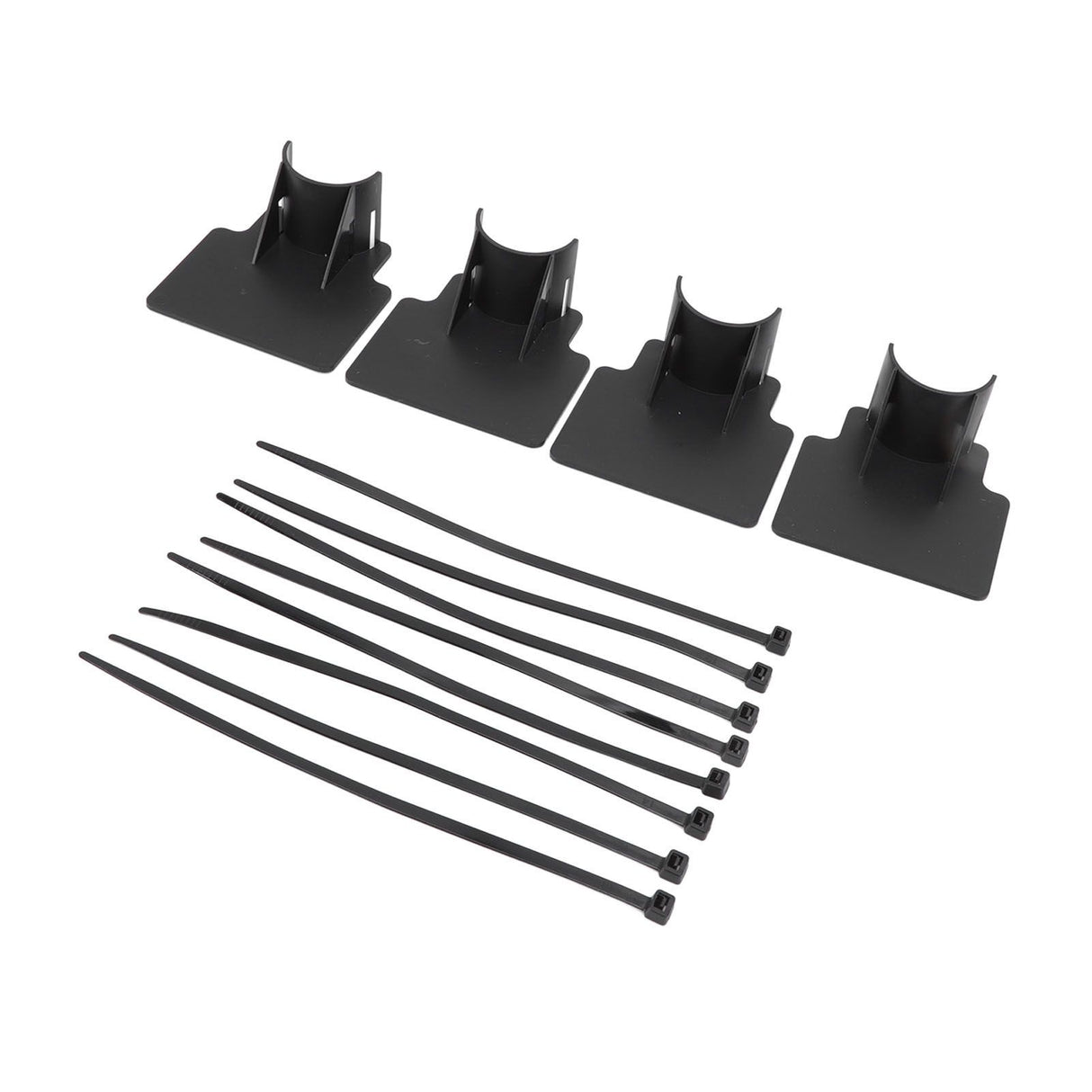 Swimming Pool Pipe Holders Adjustable Design Sturdy ABS Easy Installation Swimming Pool Hose Support Brackets Black