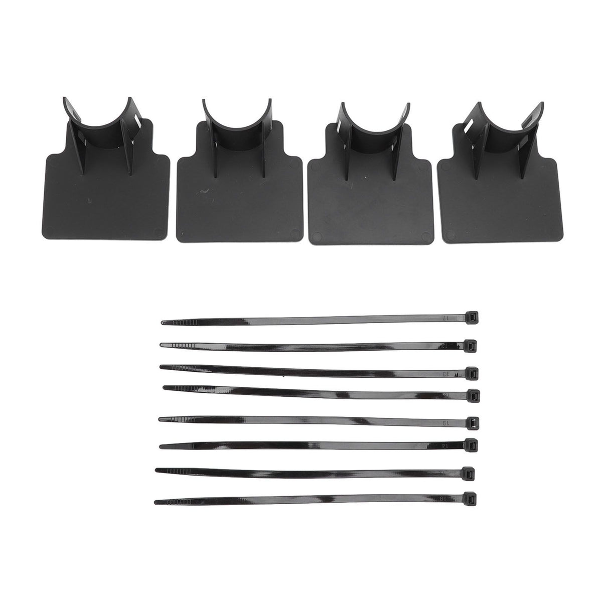 Swimming Pool Pipe Holders Adjustable Design Sturdy ABS Easy Installation Swimming Pool Hose Support Brackets Black