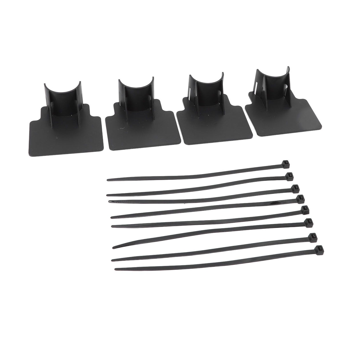 Swimming Pool Pipe Holders Adjustable Design Sturdy ABS Easy Installation Swimming Pool Hose Support Brackets Black