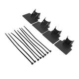 Swimming Pool Pipe Holders Adjustable Design Sturdy ABS Easy Installation Swimming Pool Hose Support Brackets Black