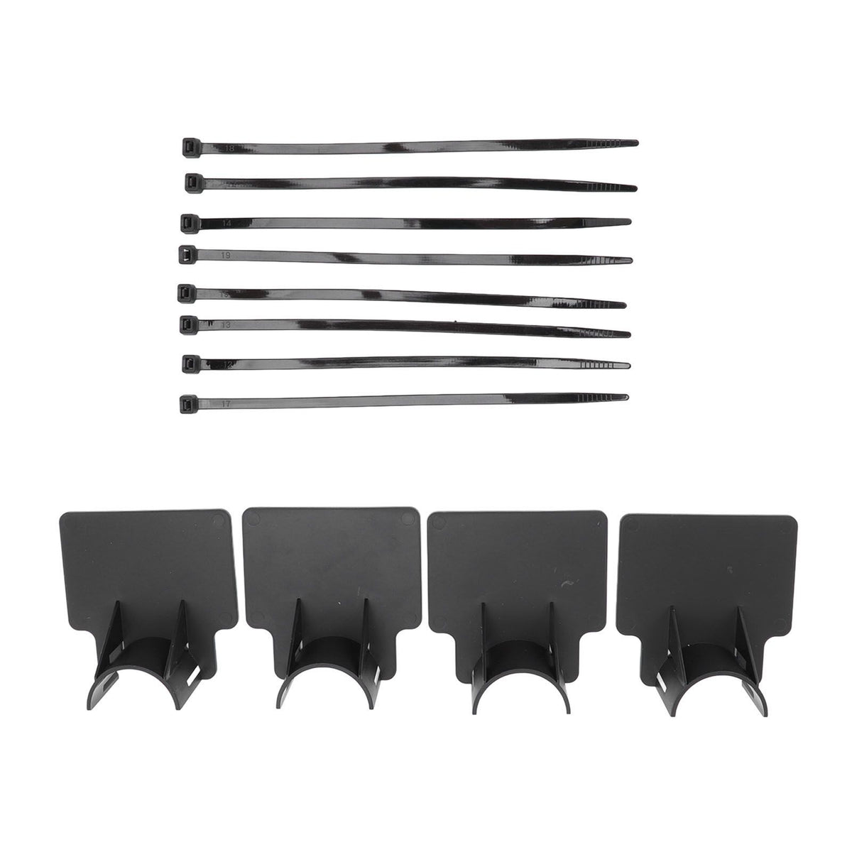 Swimming Pool Pipe Holders Adjustable Design Sturdy ABS Easy Installation Swimming Pool Hose Support Brackets Black