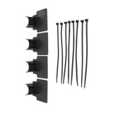 Swimming Pool Pipe Holders Adjustable Design Sturdy ABS Easy Installation Swimming Pool Hose Support Brackets Black - Extra Image