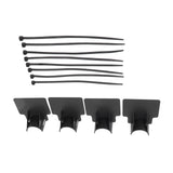 Swimming Pool Pipe Holders Adjustable Design Sturdy ABS Easy Installation Swimming Pool Hose Support Brackets Black - Extra Image