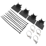 4 Sets Swimming Pool Pipe Holder Prevent Pipe Slip Cable Ties Stainless Steel Hose Clamp Swimming Pool Hose Holder Black