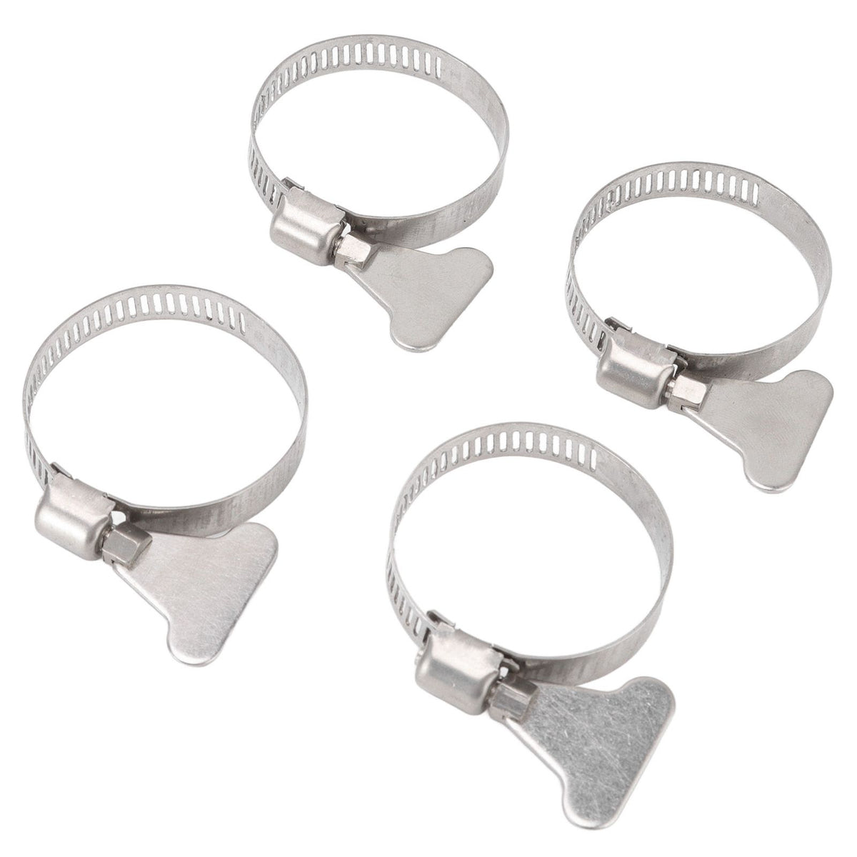 4 Sets Swimming Pool Pipe Holder Prevent Pipe Slip Cable Ties Stainless Steel Hose Clamp Swimming Pool Hose Holder Black