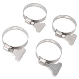 4 Sets Swimming Pool Pipe Holder Prevent Pipe Slip Cable Ties Stainless Steel Hose Clamp Swimming Pool Hose Holder Black - Extra Image