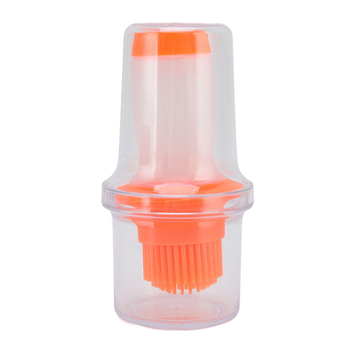 Oil Dispenser Bottle 60ml Food Grade Silicone Squeeze Type Brush Evenly Heat Insulation Cooking Oil Dispenser Orange