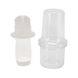 Oil Dispenser Bottle 60ml Food Grade Silicone Squeeze Type Brush Evenly Heat Insulation Cooking Oil Dispenser Gray White