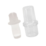 Oil Dispenser Bottle 60ml Food Grade Silicone Squeeze Type Brush Evenly Heat Insulation Cooking Oil Dispenser Gray White